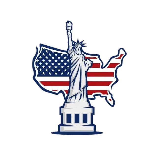 Statue of Liberty and United States map — US Roofing and Siding New Jersey